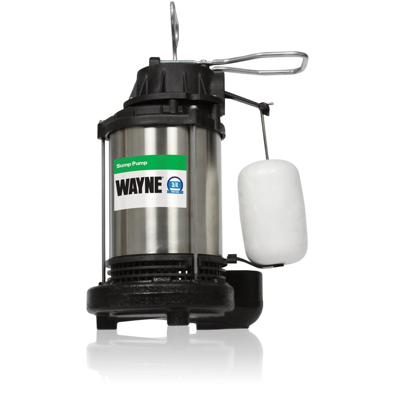 Wayne 3/4 HP 5490 gph Stainless Steel Vertical Float Switch AC Sump Pump