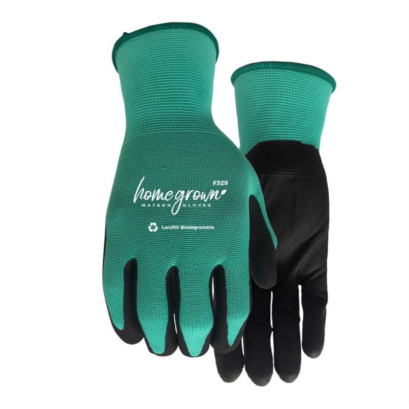 Watson Gloves Homegrown L Nylon Jade Green Gardening Gloves