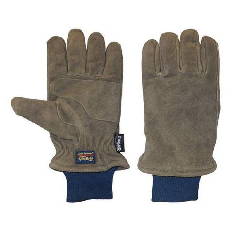 Wells Lamont HydraHyde M Suede Cow Leather Winter Brown Gloves