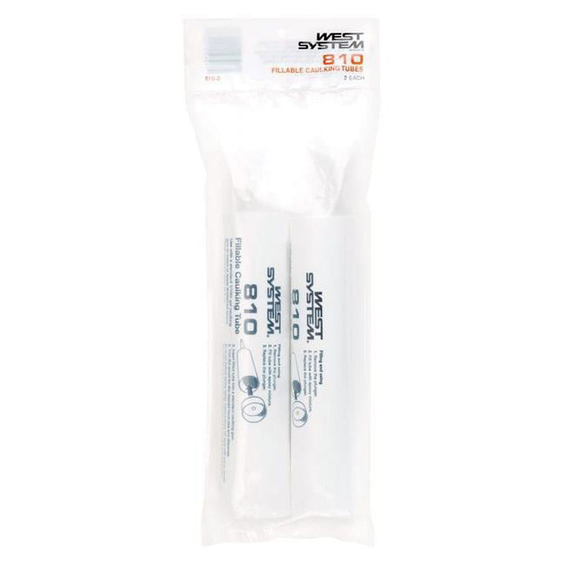 West System White Lightweight Plastic Fillable Caulking Tubes 2 pk