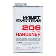 West System 206 Hardener Extra Strength Epoxy Slow Hardener Curing Agent 27.5 oz