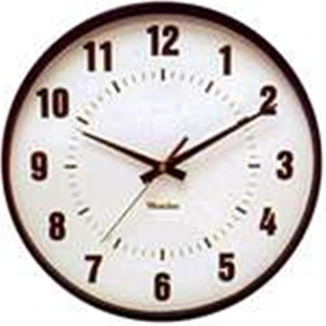 Westclox 14 in. L X 12 in. W Indoor Analog Wall Clock Plastic Black/White