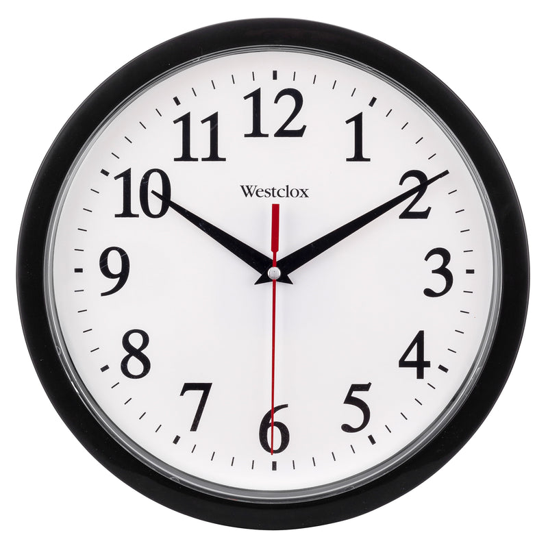 Westclox 10 in. L X 10 in. W Indoor Classic Analog Wall Clock Plastic White