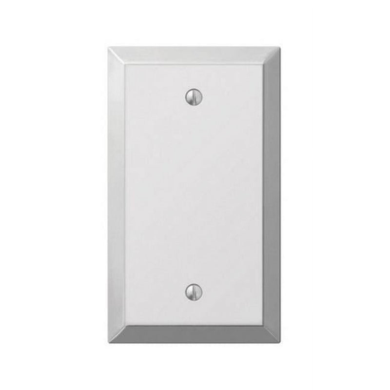 Amerelle Century Polished Chrome 1 gang Stamped Steel Blank Wall Plate 1 pk