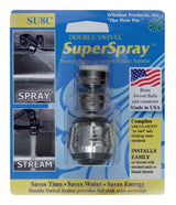 Whedon Super Spray Dual Thread 15/16 in.- 27M x 55/64 in.-27F Chrome Swivel Sprayrator