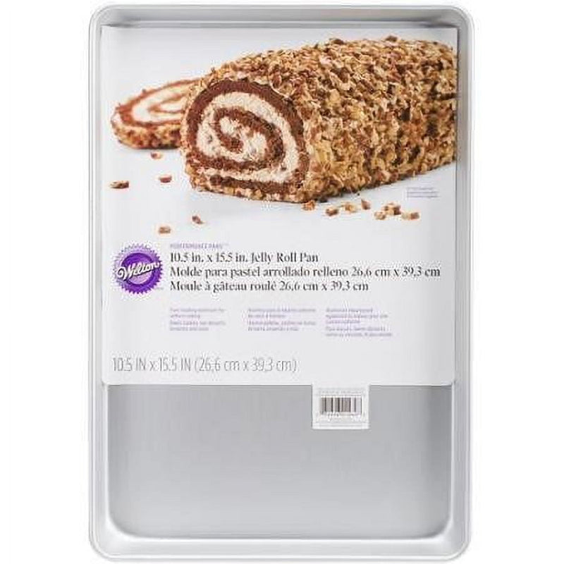 Wilton 10-1/2 in. W X 15-1/2 in. L Jelly Roll Pan Silver