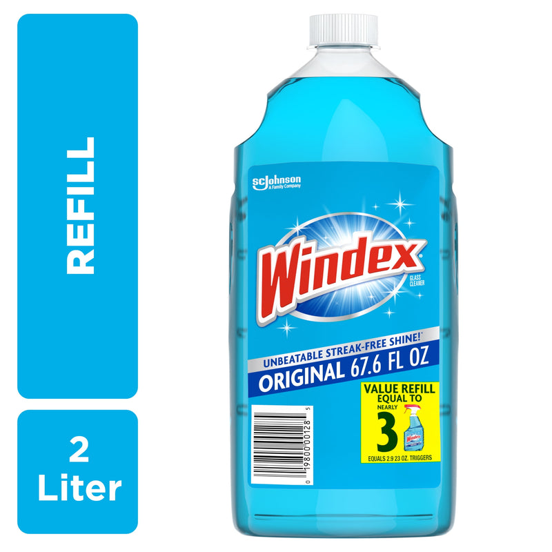 Windex Original No Scent Glass Cleaner Refill 67.6 oz Liquid