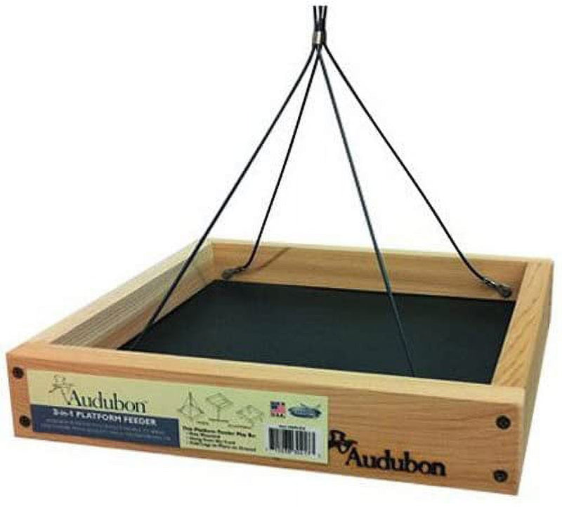 Woodlink Audubon Wild Bird 3 lb Cedar/Screen Platform Bird Feeder 1 ports