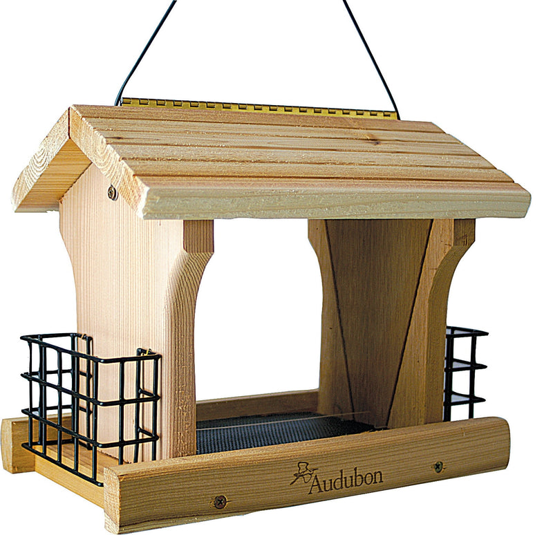 Woodlink Audubon Wild Bird 5 lb Cedar Ranch Bird Feeder 4 ports