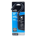 Wright Medium Matte Black Black Steel 4-3/16 in. L Ceiling Hook 200 lb 1 pk