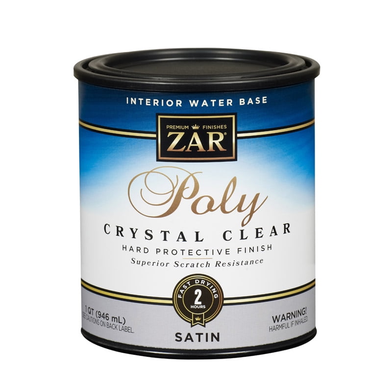 ZAR Aqua Satin Clear Water-Based Polyurethane 1 qt