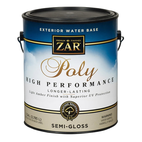 ZAR Semi-Gloss Light Amber Water-Based Polyurethane 1 gal