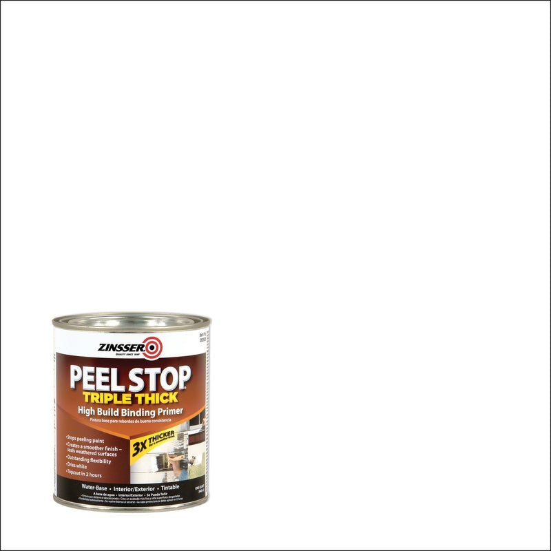 Zinsser Peel Stop White Smooth Water-Based Acrylic High Build Binding Primer 1 qt