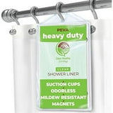 Zenna Home 72 in. H X 70 in. W Clear Solid Shower Curtain Liner PEVA