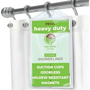 Zenna Home 72 in. H X 70 in. W Clear Solid Shower Curtain Liner PEVA