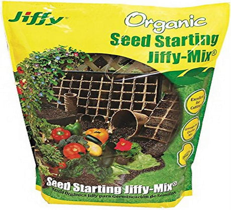 Jiffy Natural & Organic Seed Starting Soil Mix, 16 QT