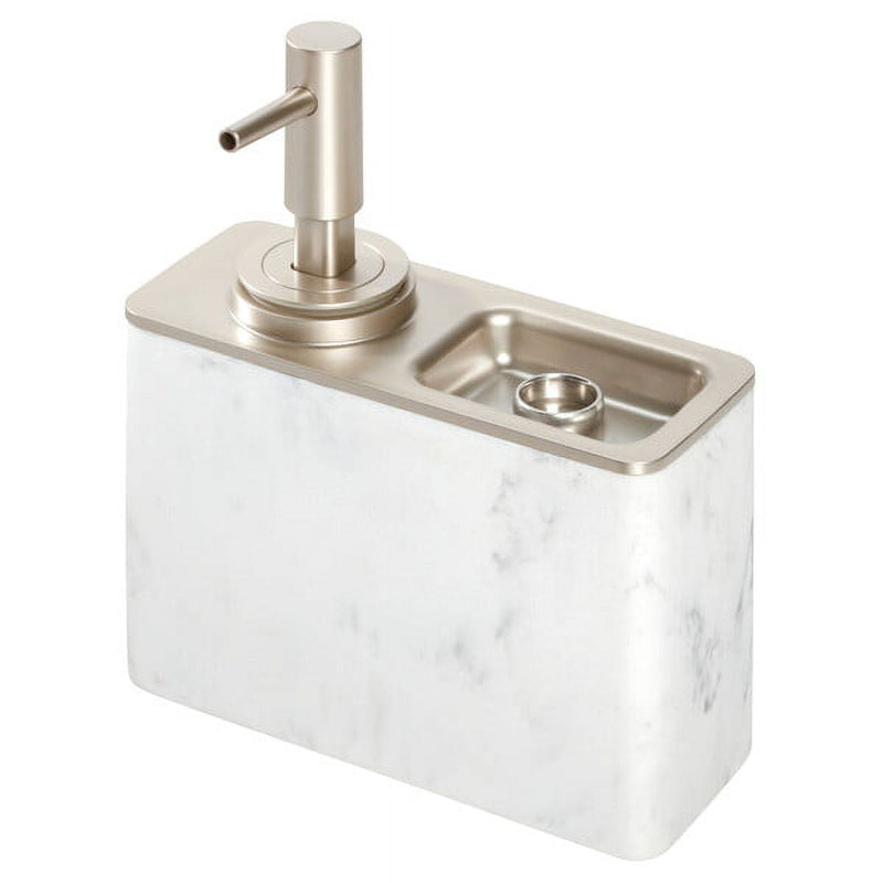 InterDesign Dakota White Plastic/Steel Soap Pump